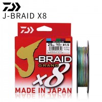 Daiwa braided line J-BRAID GRAND X8 Multicolor 150m