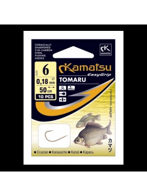 Kabliukai Kamatsu Crucian Carp Tomaru su 50 cm pavadėliu