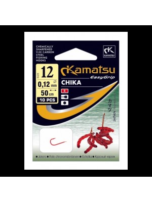 Kabliukai Kamatsu Bloodworm Chika su 50 cm pavadėliu