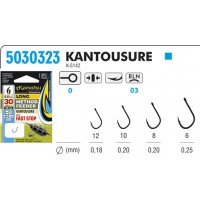 KAMATSU HOOKS METHOD FEEDER LEADERS CLASSIC KANTOUSURE 30cm FAST STOP BOX 10 PCS