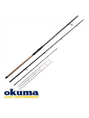 Dugninė meškerė Okuma Custom Black River Feeder 3.90m/4,20m >150gr